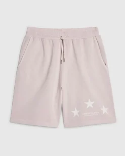 Pink Oversized Fit Lisiere Washed Shorts
