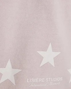 Pink Oversized Fit Lisiere Washed Shorts