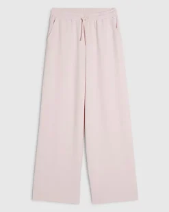 Pink Premium Drawstring Wide Leg Joggers