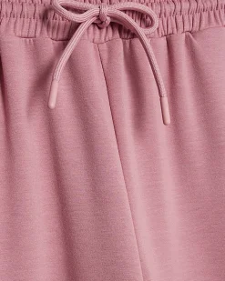 Pink Premium Drawstring Wide Leg Joggers