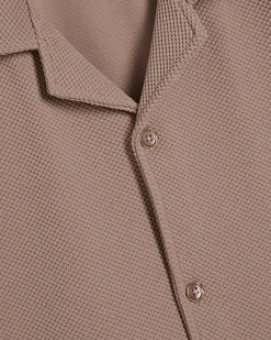 Pink Regular Fit Revere Shirt