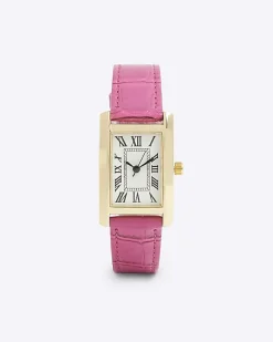 Pink Rose Gold Link Watch