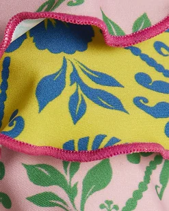 Pink Ruffle Frill Triangle Bikini Top