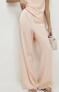 Pink Satin Trousers