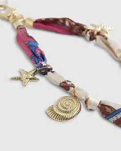 Pink Seashell Charm Phone Chain