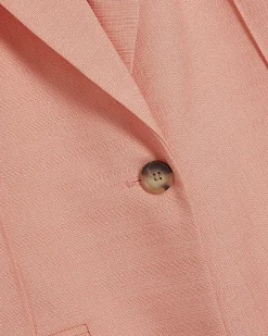 Pink Short Sleeve Blazer