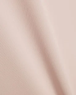 Pink Short Sleeve Button Top