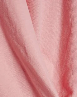 Pink Short Sleeve Twist Front T-shirt