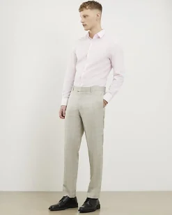 Pink Slim Fit Long Sleeve Shirt