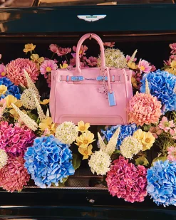 Pink Soft Lock Front Tote Bag