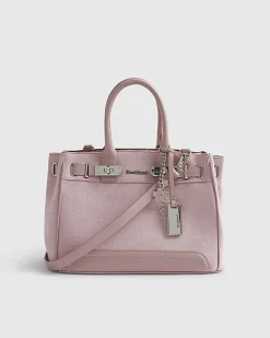Pink Soft Lock Front Tote Bag