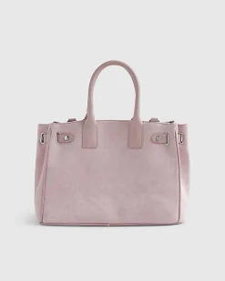 Pink Soft Lock Front Tote Bag