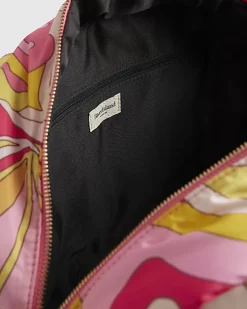 Pink Swirl Quilted Holdall Bag