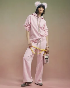 Pink Year Zero Embellished Cord Hoodie