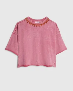 Pink Year Zero Embellished T-Shirt
