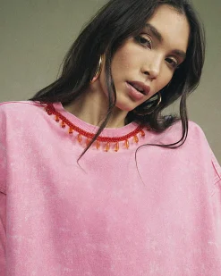 Pink Year Zero Embellished T-Shirt