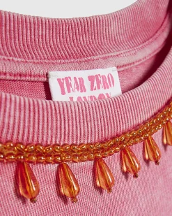 Pink Year Zero Embellished T-Shirt
