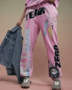 Pink Year Zero Graphic Joggers