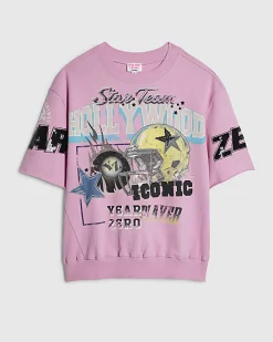 Pink Year Zero Short Sleeve Sweatshirt