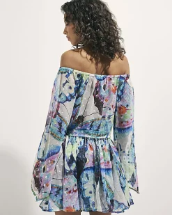 Purple Butterfly Skater Skirt