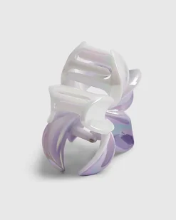 Purple Ombre Floral Hair Claw