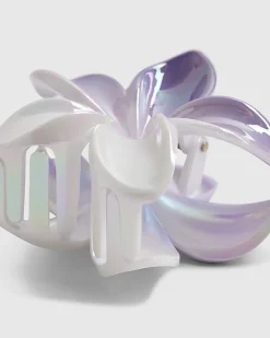 Purple Ombre Floral Hair Claw