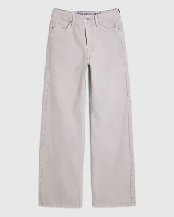 Purple Relaxed Straight Jeans