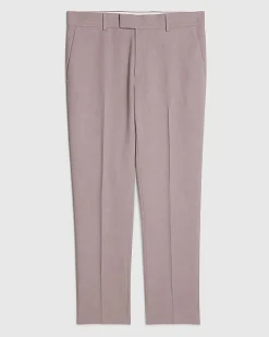 Purple Slim Fit Suit Trousers