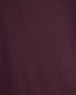 Red Long Sleeve Scallop Trim Top