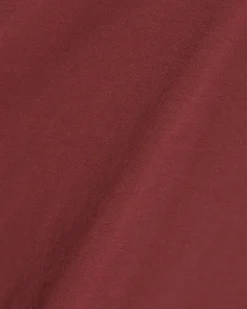 Red Premium Ruched Shoulder T-shirt