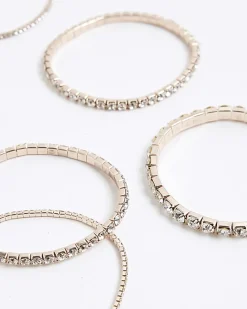 Rose Gold Cupchain Pack Of 5 Bracelets