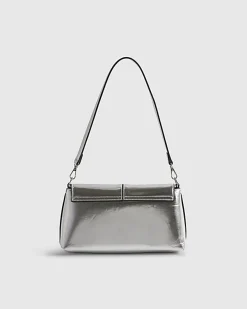 Silver Bar Front Clutch Bag
