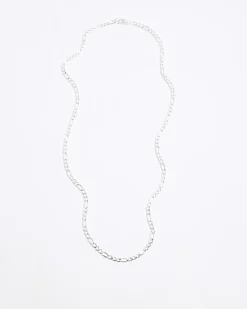 Silver colour chain necklace