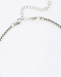 Silver Dragon Tag Necklace