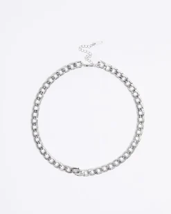 Silver Rhodium Chain Necklace