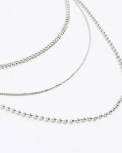 Silver Rhodium Multi Row Trousers Chain