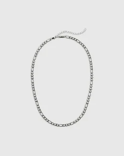 Silver Steel Chain Necklace