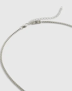 Silver Steel Cross Necklace