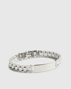 Silver Steel Silver Watch Strap