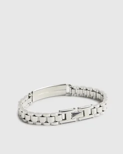 Silver Steel Silver Watch Strap
