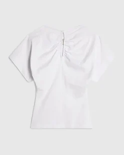 White Angel Sleeve Cut Out T-Shirt