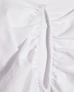 White Angel Sleeve Cut Out T-Shirt