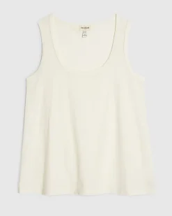 White Burnout Tank Top