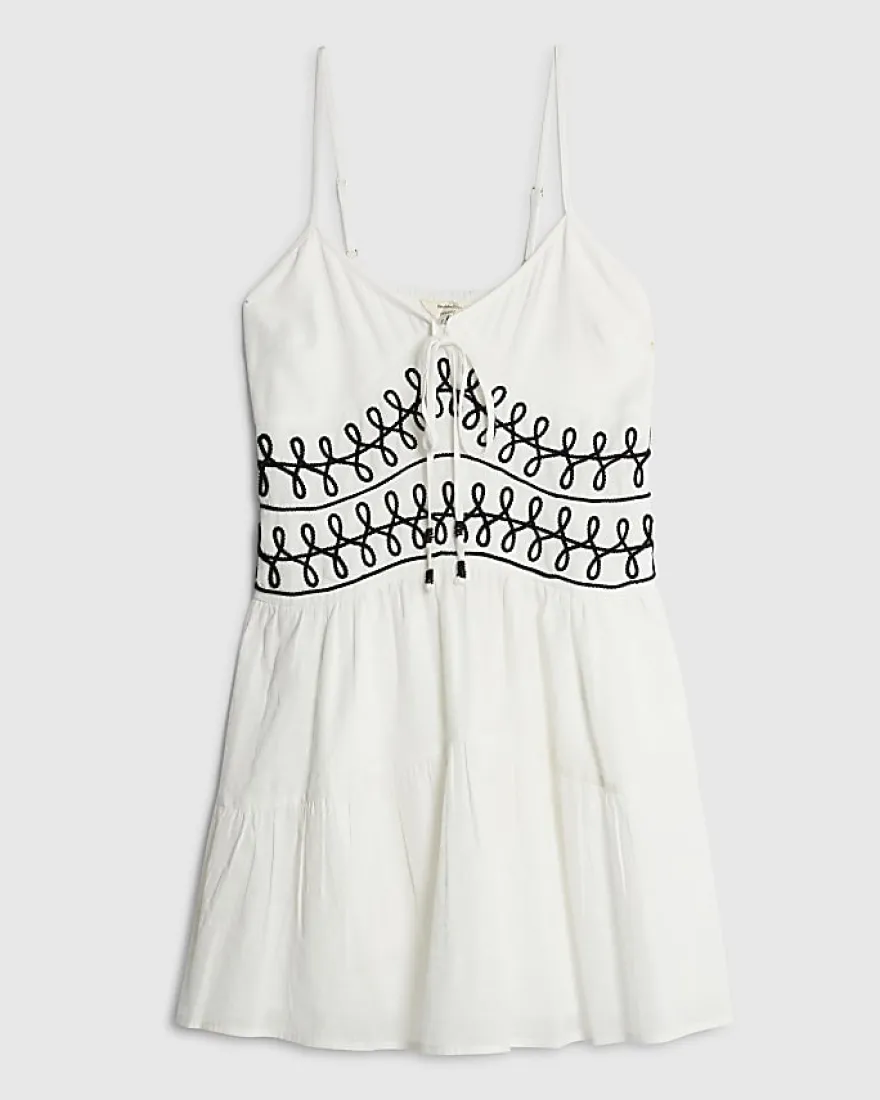 White Cornelli Mini Beach Dress
