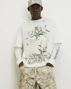 White Double Layered Renaissance T-Shirt