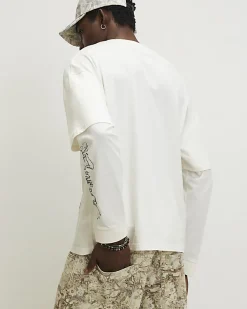 White Double Layered Renaissance T-Shirt