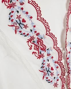 White Embroidered Waistcoat