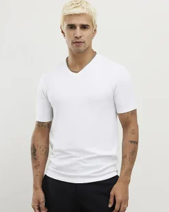 White Essential Muscle Fit Stretch T-Shirt