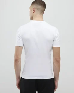 White Essential Muscle Fit Stretch T-Shirt