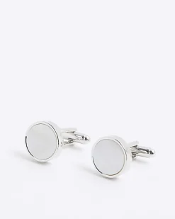 White Inlay Cufflinks
